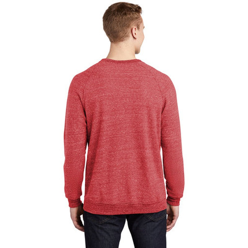 STRAYER JERZEES ® Snow Heather French Terry Raglan Crew-RED