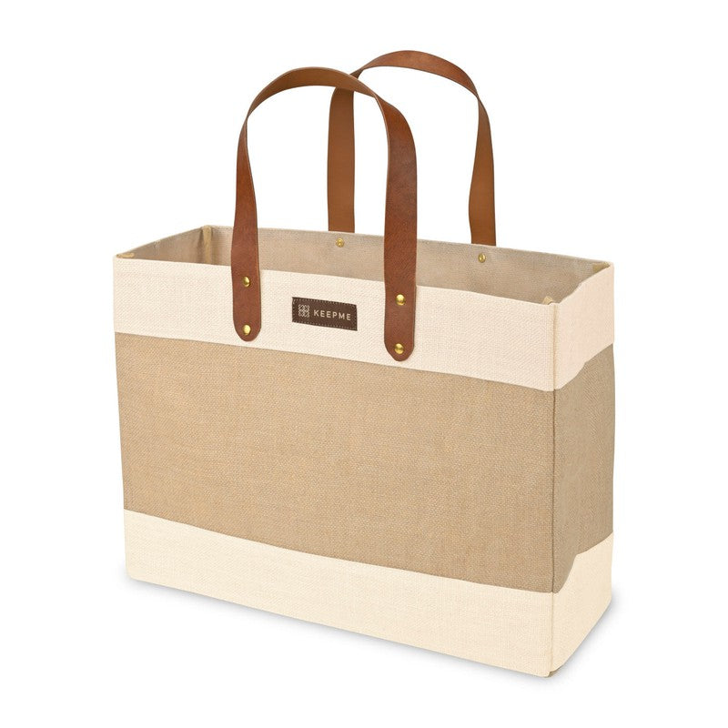 STRAYER KEEPME® Jute Market Tote - NATURAL