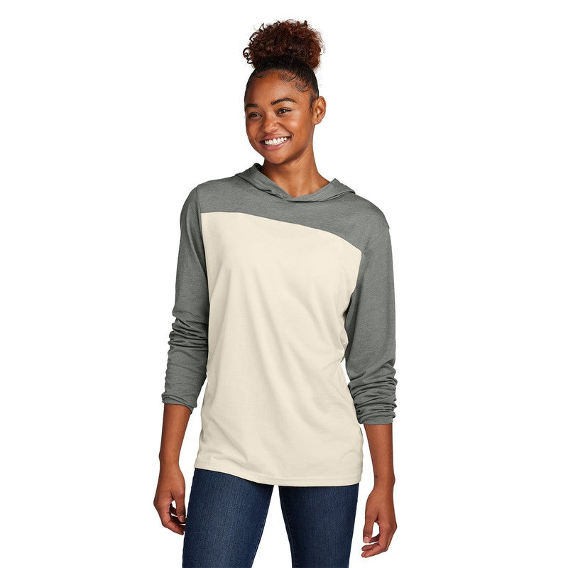 STRAYER Sport-Tek® Halftime Long Sleeve Hoodie - Vintage Heather/ Ecru