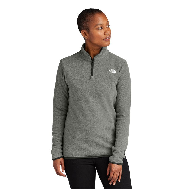 STRAYER The North Face® Ladies Glacier 1/4-Zip Fleece - TNF Medium Grey Heather