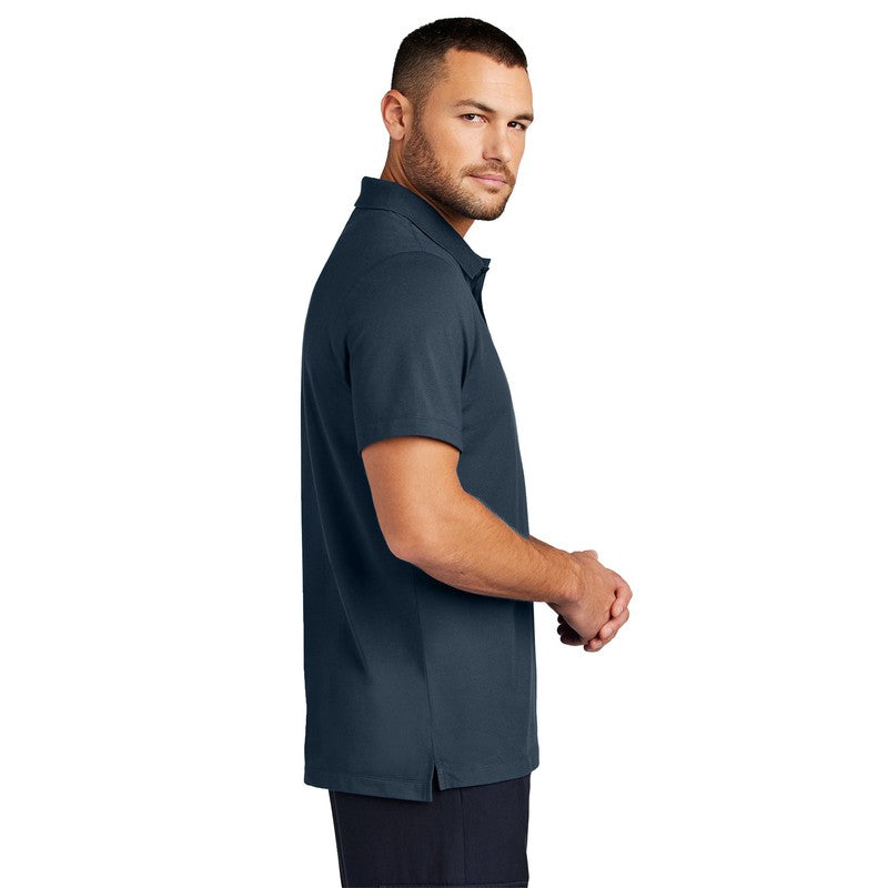 STRAYER ALUMNI - Mercer+Mettle® Stretch Pique Polo - Night Navy