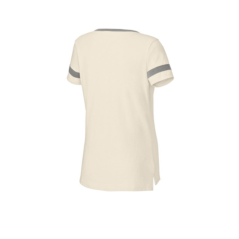 STRAYER Sport-Tek® Ladies Halftime Notch Neck Tee - Ecru/ Vintage Heather