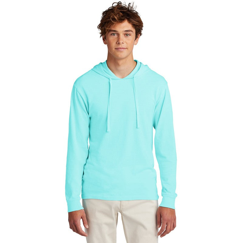 STRAYER Port & Company® Beach Wash® Garment-Dyed Pullover Hooded Tee - Glacier