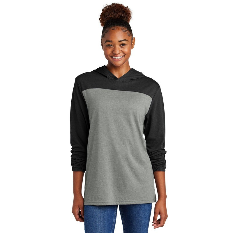 STRAYER Sport-Tek® Halftime Long Sleeve Hoodie - Black/ Vintage Heather