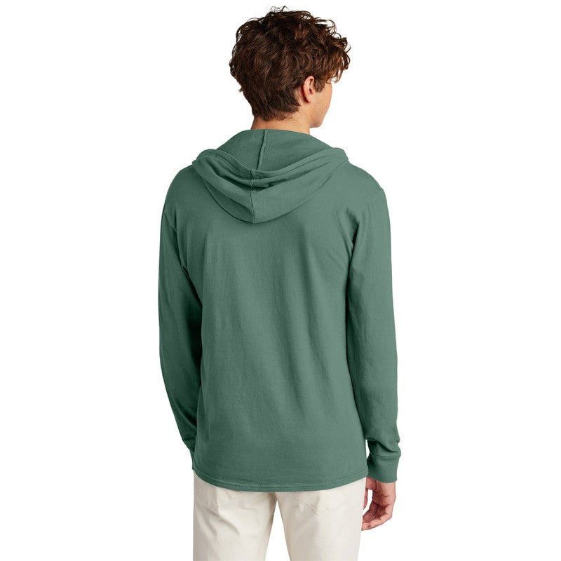 STRAYER Port & Company® Beach Wash® Garment-Dyed Pullover Hooded Tee - Nordic Green