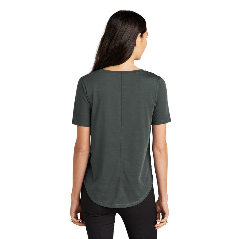 STRAYER MERCER+METTLE™ Women’s Stretch Jersey Relaxed Scoop - Anchor Grey