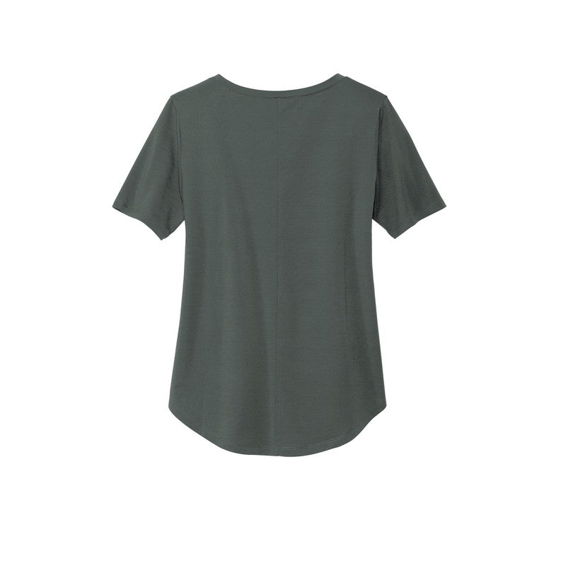STRAYER MERCER+METTLE™ Women’s Stretch Jersey Relaxed Scoop - Anchor Grey