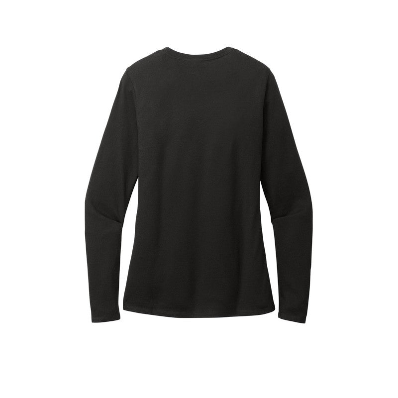 STRAYER District® Women’s Perfect Blend® CVC Long Sleeve Tee - Black