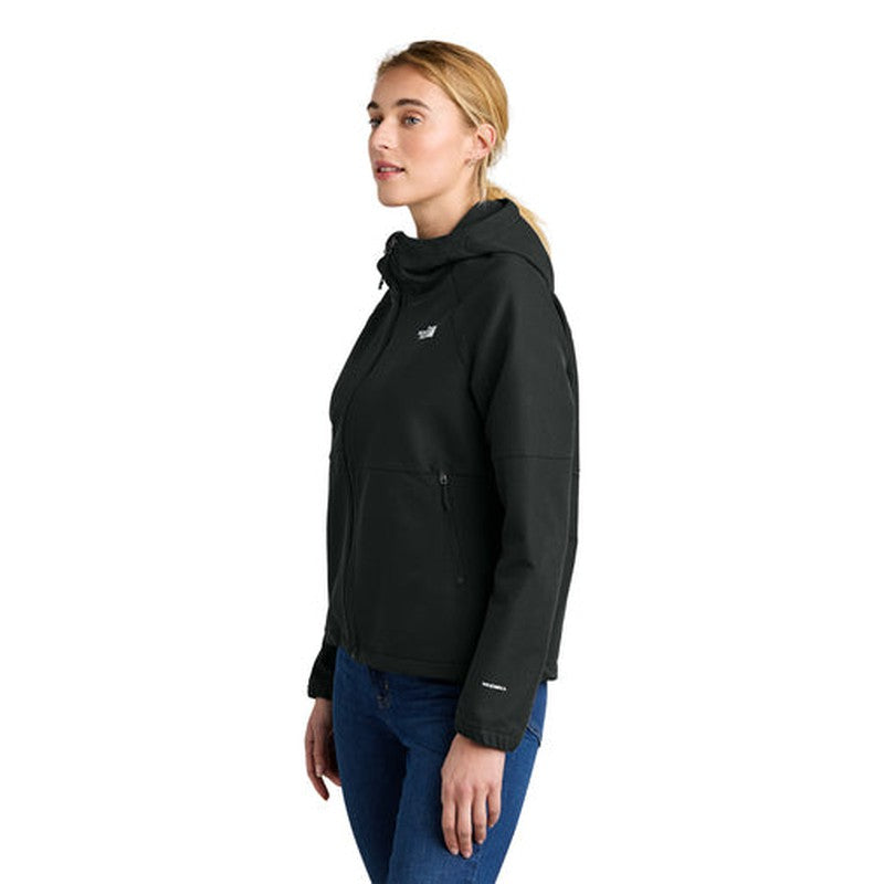 STRAYER HONORS - The North Face® Ladies Barr Lake Hooded Soft Shell Jacket - TNF Black Heather