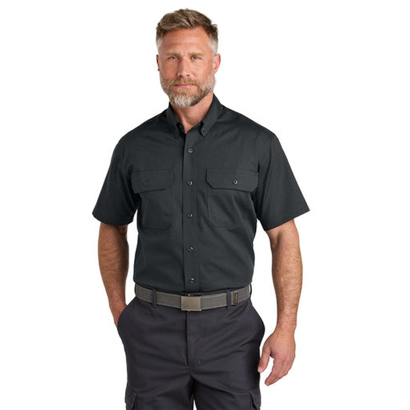 STRAYER - CornerStone® Short Sleeve Select Ripstop Shirt - Echo Steel