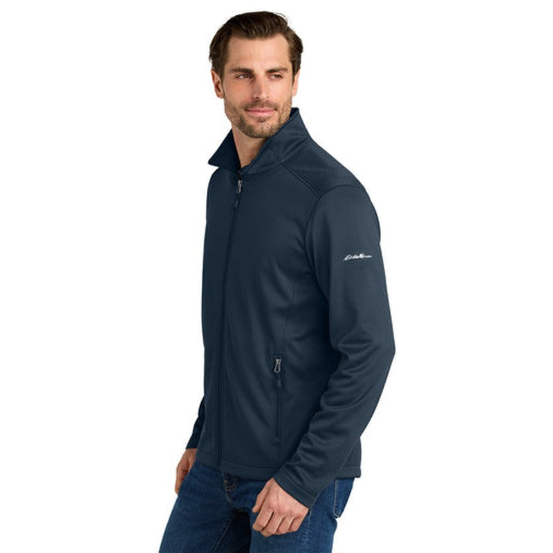 STRAYER - Eddie Bauer® Smooth Mid Layer Fleece Full-Zip - River Blue Navy