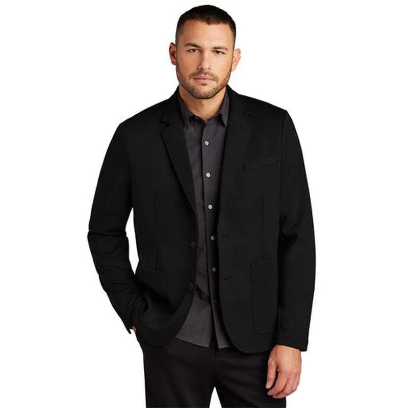 NEW JWMI - Mercer+Mettle® Relaxed Knit Blazer - Deep Black