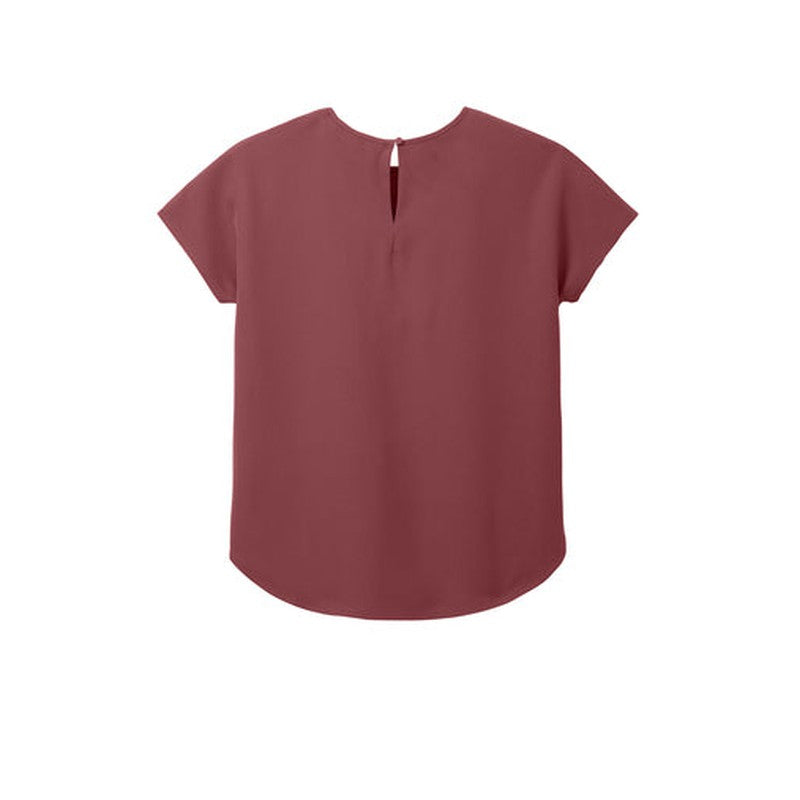 STRAYER ALUMNI - Mercer+Mettle® Women's Stretch Crepe Crew - Rosewood