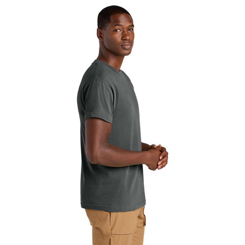 NEW STRAYER American Apparel® Unisex Heavyweight Cotton Garment-Dyed Tee - Faded Black