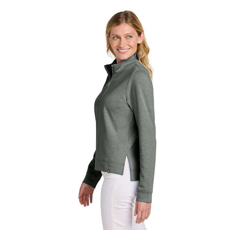 NEW STRAYER TravisMathew Women’s Coveside 1/2-Zip - Dark Grey Heather