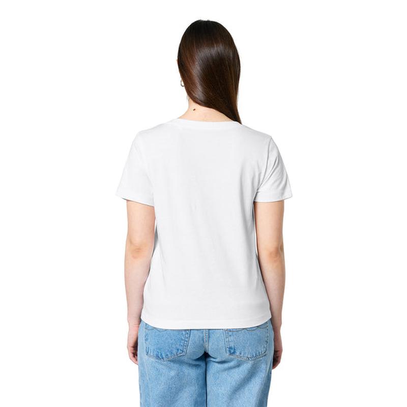 NEW STRAYER Stanley/Stella Women’s Stella Isla V-Neck Tee - White