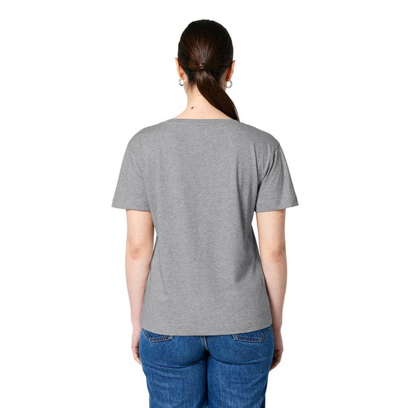 NEW STRAYER Stanley/Stella Women’s Stella Serena Scoop Neck Tee - Heather Grey
