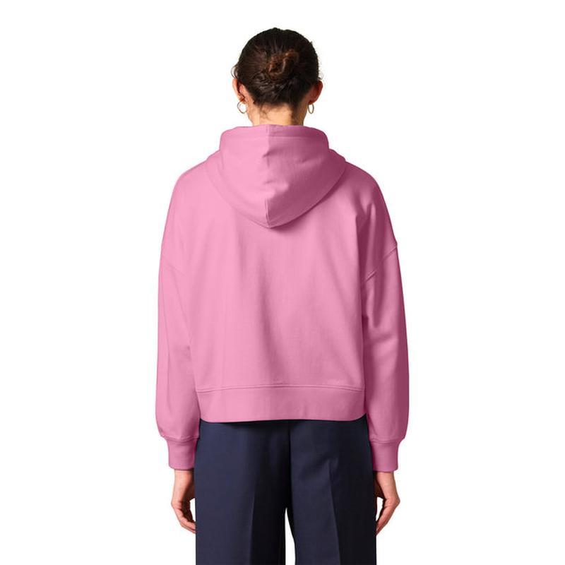 NEW STRAYER Stanley/Stella Women’s Stella Ida Full-Zip Hooded Sweatshirt - Bubble Pink