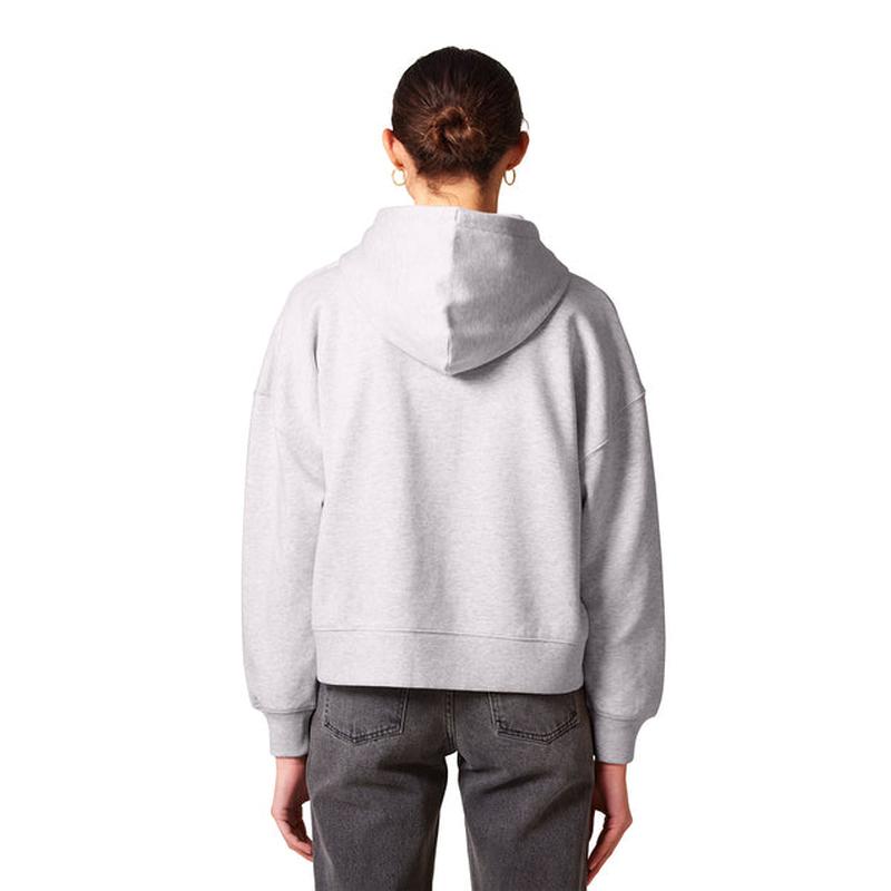 NEW STRAYER Stanley/Stella Women’s Stella Ida Full-Zip Hooded Sweatshirt - Cool Heather Grey