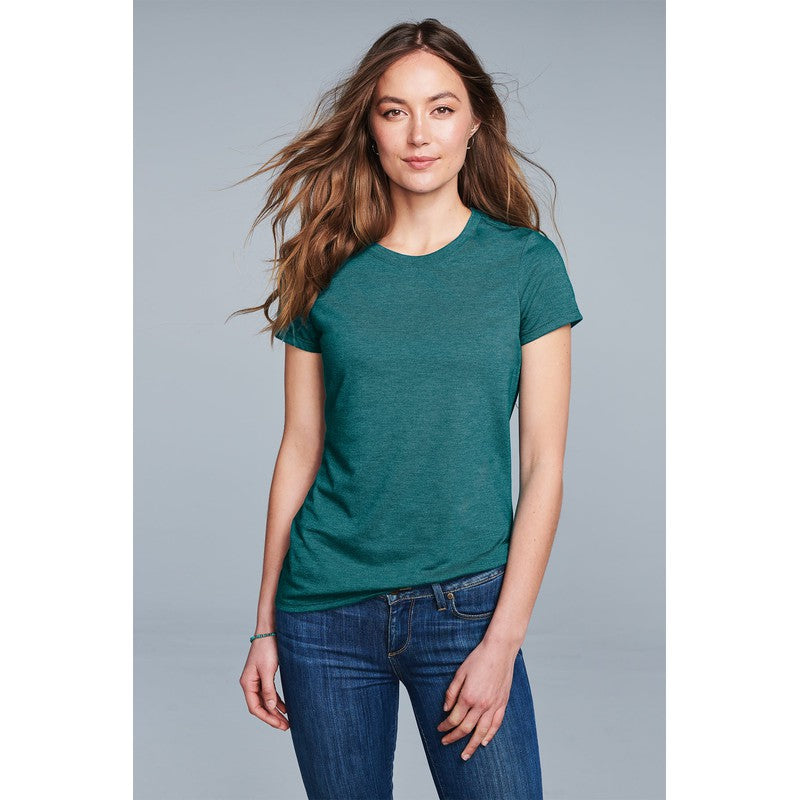 STRAYER District ® Women’s Perfect Tri ® Tee-Heathered Teal
