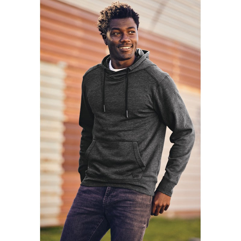 STRAYER New Era® Tri-Blend Fleece Pullover Hoodie- Black Heather