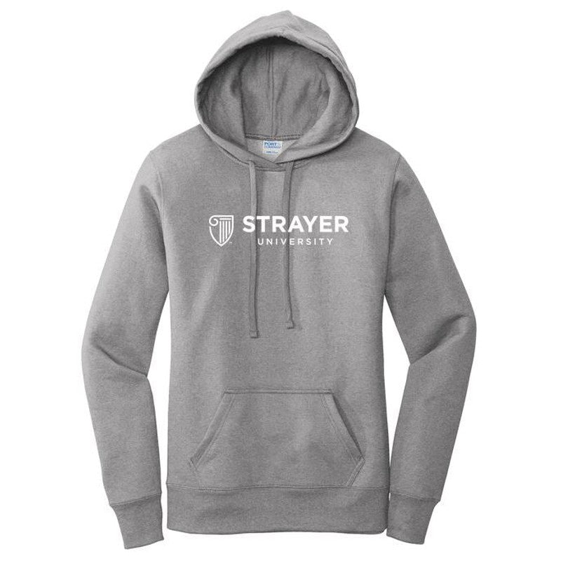 Port & Company ® Ladies Core Fleece Pullover Hooded Sweatshirt - Athletic Heather