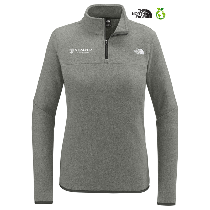 STRAYER The North Face® Ladies Glacier 1/4-Zip Fleece - TNF Medium Grey Heather