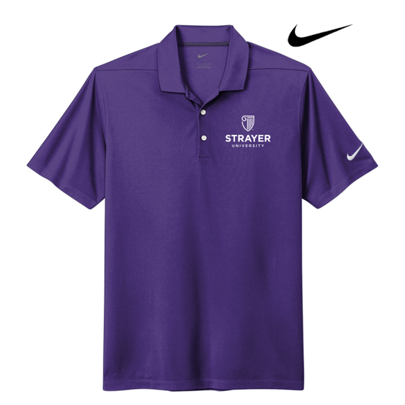 STRAYER Nike Dri-FIT Micro Pique 2.0 Polo - Court Purple