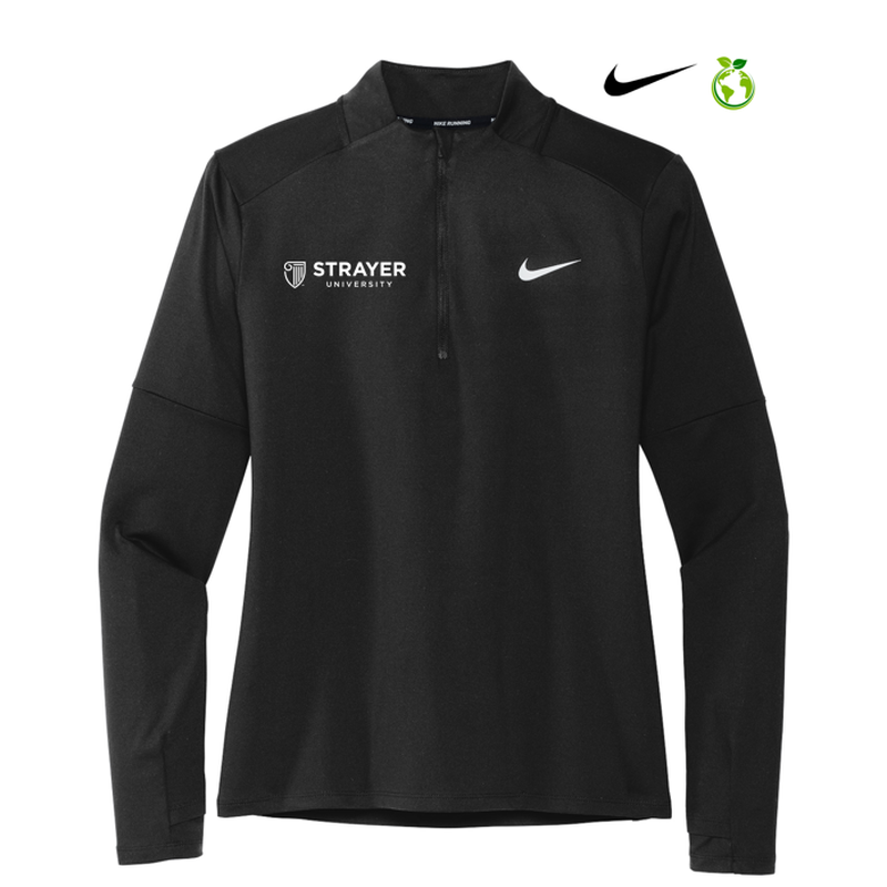 STRAYER Nike Ladies Dri-FIT Element 1/2-Zip Top - BLACK