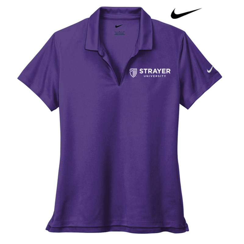 STRAYER Nike Ladies Dri-FIT Micro Pique 2.0 Polo - Court Purple