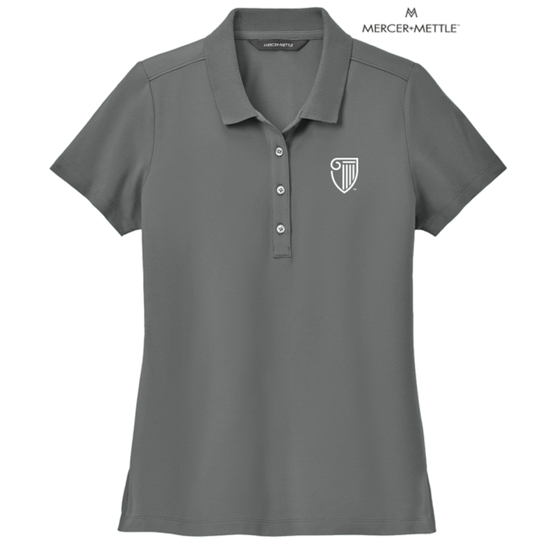 STRAYER Mercer+Mettle™ Women’s Stretch Pique Polo - Storm Grey