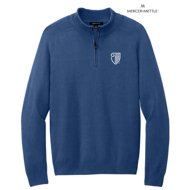 STRAYER Mercer+Mettle™ 1/4-Zip Sweater - Insignia Blue