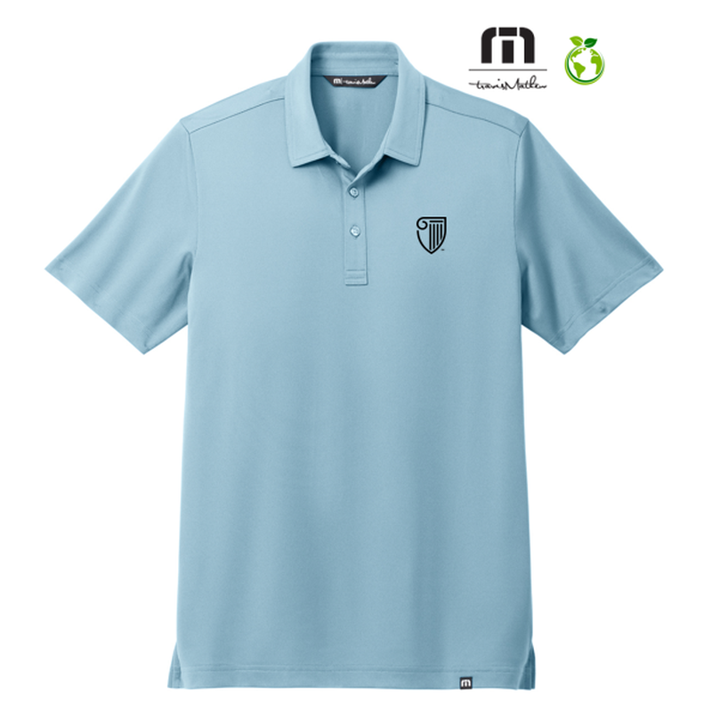 STRAYER TravisMathew Cabana Solid Polo - Light Denim Blue