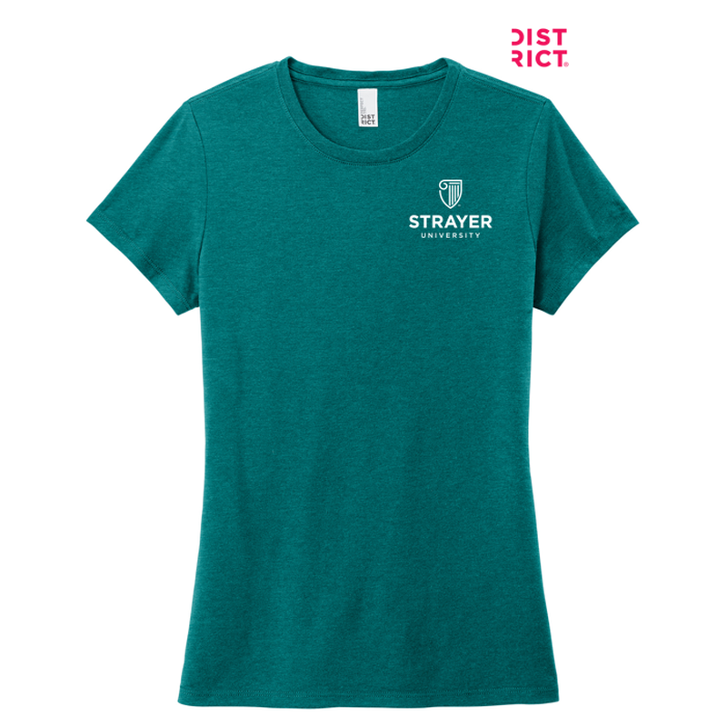 STRAYER District ® Women’s Perfect Tri ® Tee-Heathered Teal