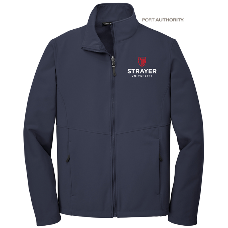 STRAYER Port Authority ® Collective Soft Shell Jacket-River Blue Navy