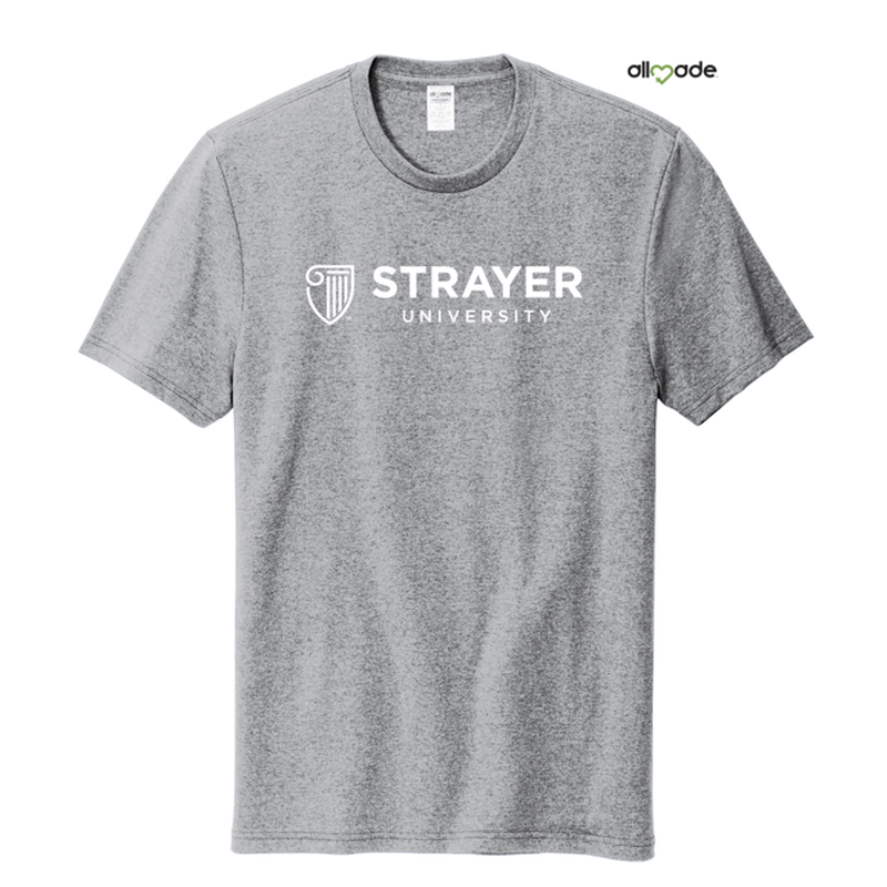 STRAYER Allmade® Unisex Recycled Blend Tee Remade Grey Heather