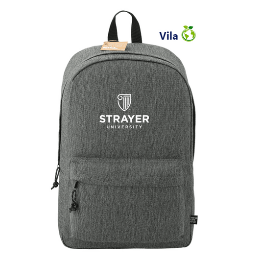 NEW STRAYER Vila Recycled 15" Computer Backpack - GRAPHITE