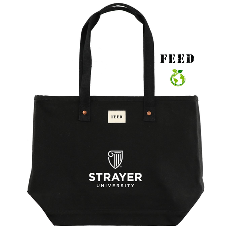 STRAYER FEED Organic Cotton Weekend Tote - BLACK