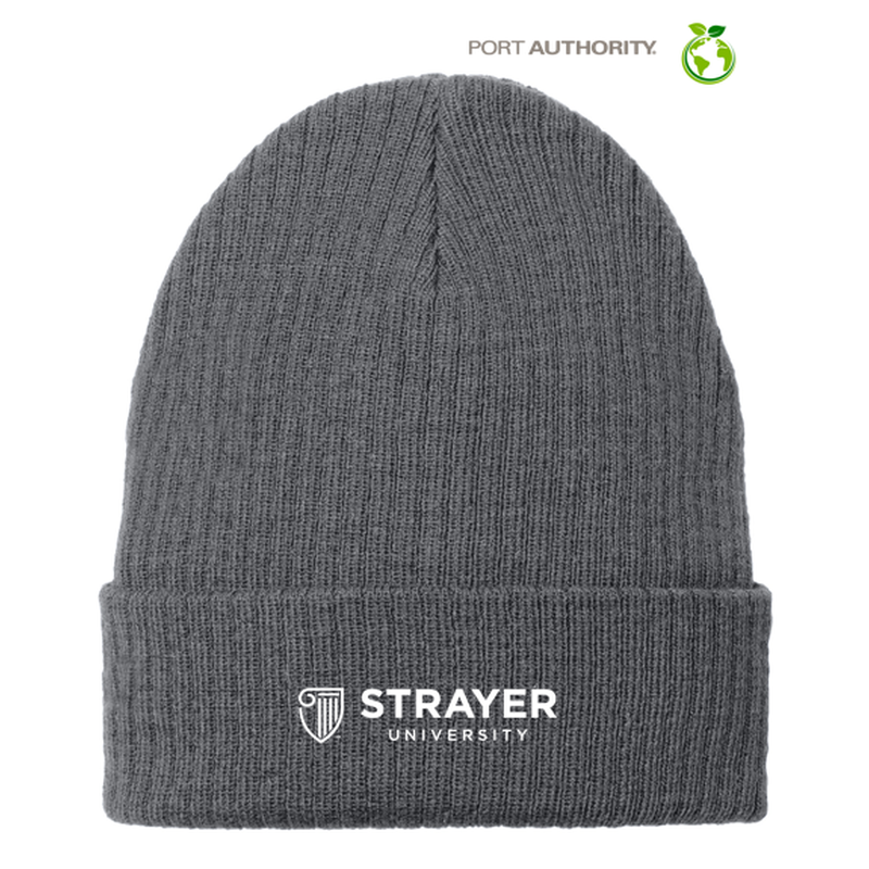 STRAYER Port Authority® C-FREE® Recycled Beanie - Grey Steel