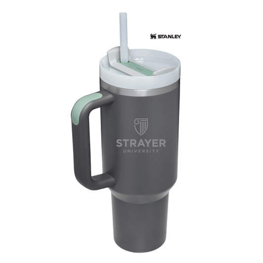 NEW STRAYER Stanley Quencher H2.O FlowState Tumbler 40oz - CHARCOAL