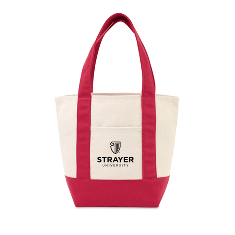 STRAYER Mini Canvas Tote - RED