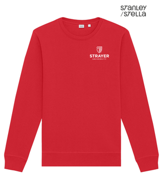 NEW Strayer Stanley/Stella Unisex Roller Crewneck Sweatshirt - Red