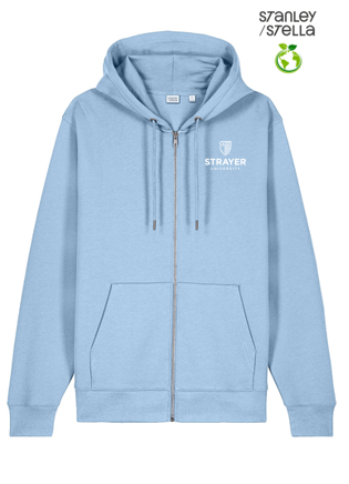 NEW Strayer Stanley/Stella Unisex Cultivator 2.0 Full-Zip Hooded Sweatshirt - Blue Soul