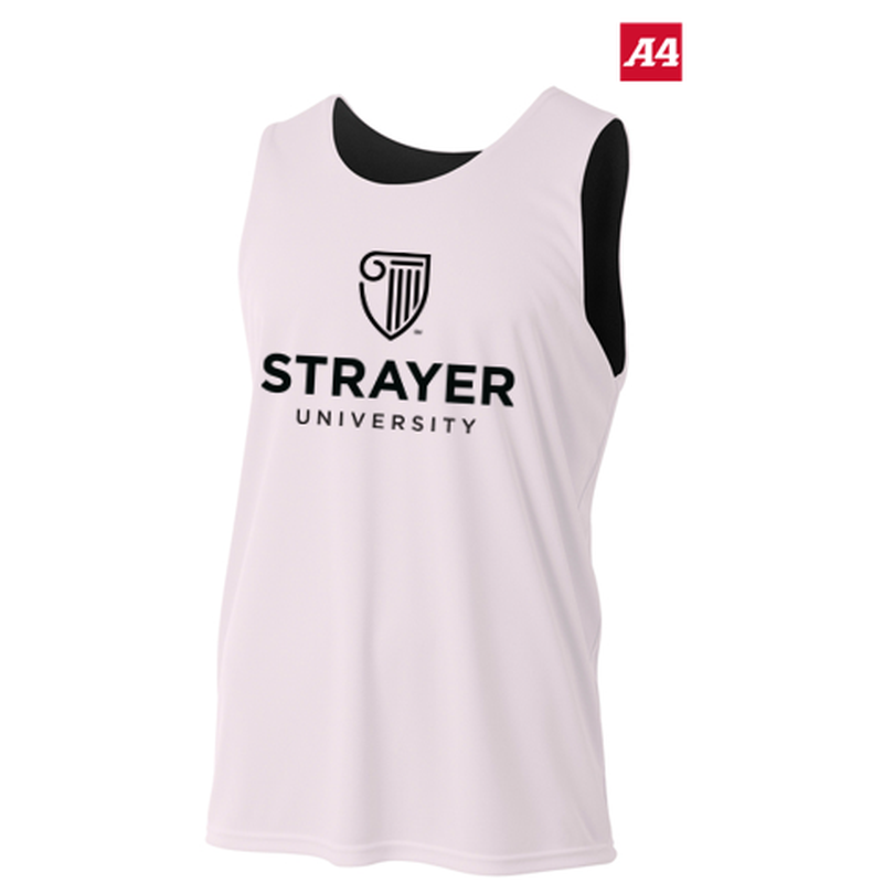 NEW Strayer A4 Sprint Reversible Mesh Tank - Black/White