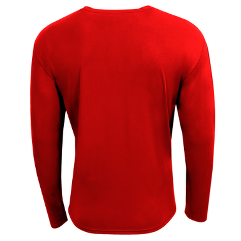 NEW Strayer A4 AirFlex Long Sleeve Tee - Scarlet