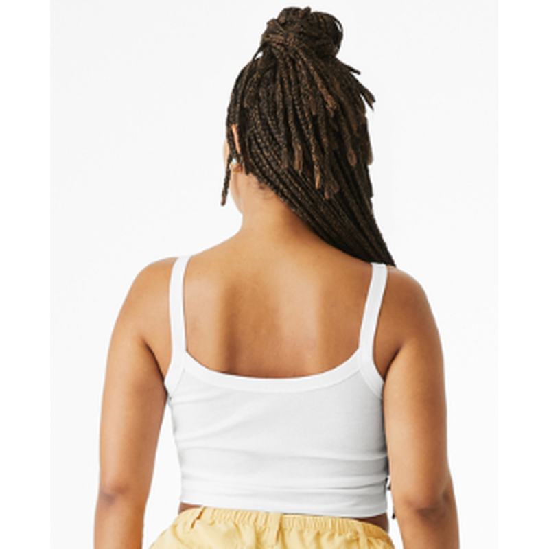 NEW Strayer BELLA+CANVAS® Women’s Micro Rib Spaghetti Strap Tank - White