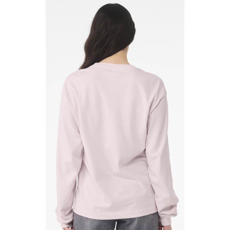 NEW Strayer BELLA+CANVAS® Unisex 6-Ounce Heavyweight Long Sleeve Tee - Soft Pink