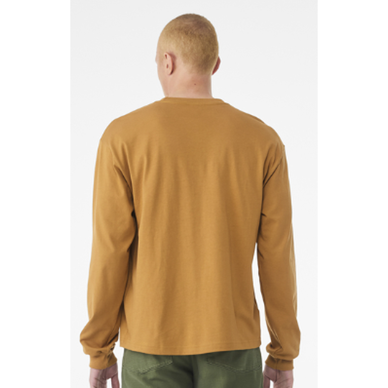 NEW Strayer BELLA+CANVAS® Unisex 6-Ounce Heavyweight Long Sleeve Tee - Toast