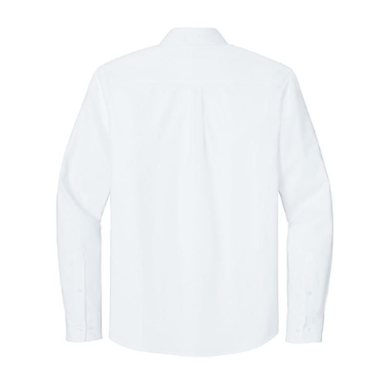 NEW STRAYER Mercer+Mettle® Long Sleeve Modern Oxford Shirt (3.5-in logo) - White