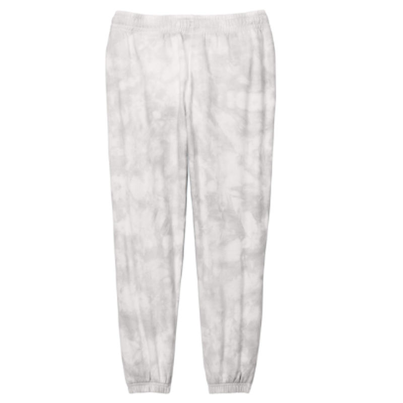 STRAYER ALUMNI Port & Company® Women's Beach Wash® Cloud Tie-Dye Sweatpant (3.5" logo) - Dove Grey